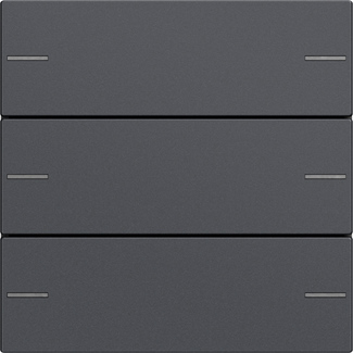 Gira Wippenset 3-fach Tastsensor Anthrazit 575328