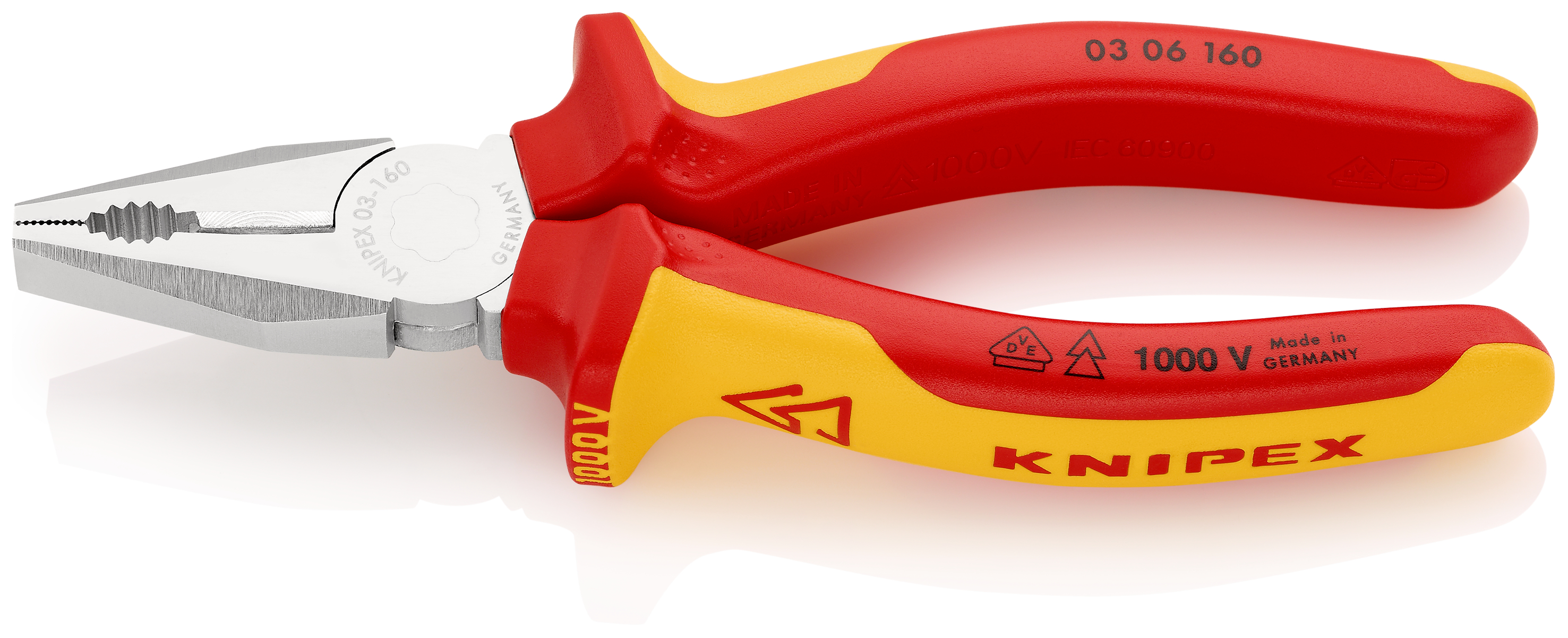 Knipex-Werk Kombizange verchromt, 160mm 03 06 160