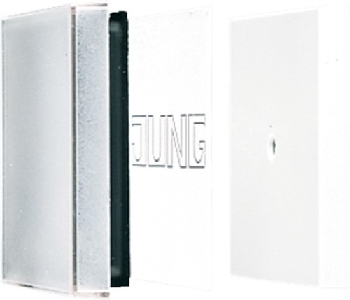 Jung Wippe Schriftfeld für transp.Abdeckung LS 990 NA GL - LS990NAGL