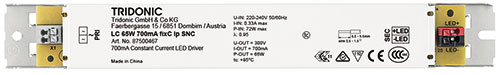 Tridonic LED EVG Tridonic LC 65W 700mA fixC lp SNC