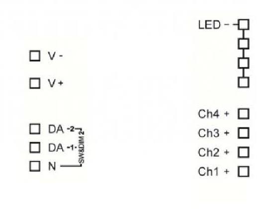 Lunatone LED-Dimmer DALI 4Ch CC 700mA GM 