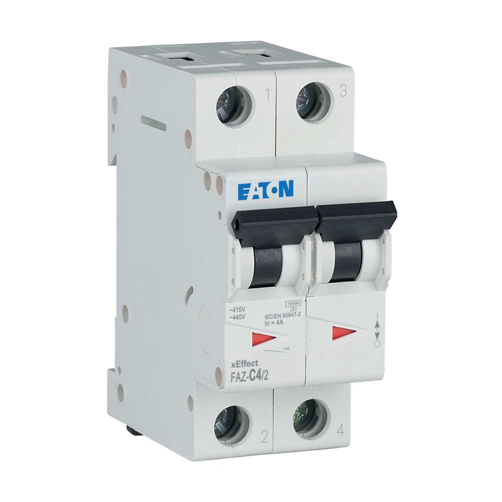 Eaton Leitungsschutzschalter C 4A, 2p FAZ-C4/2 - 278752