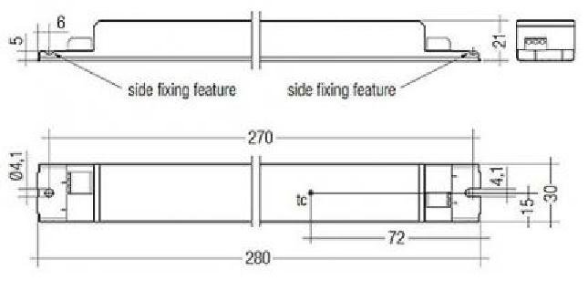 Tridonic LED-Treiber LC 35W 350mA fixC lp ADV