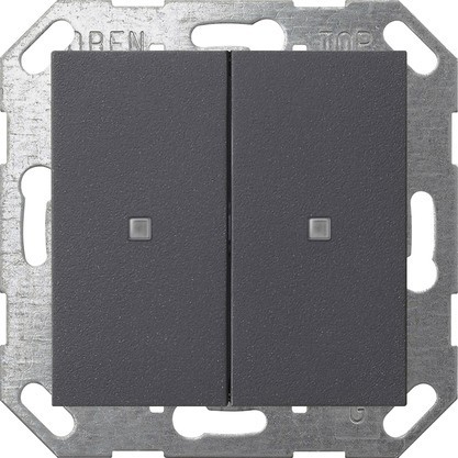 Gira Taster Wippe KNX, 2f, Anthrazit 517328 - 517328