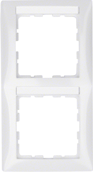 Berker Rahmen 2f. pws/gl m.Beschriftungsfeld 10128919 günstig online kaufen