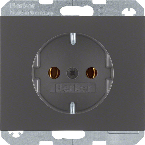 Berker SCHUKO-Steckdose anthrazit matt, lack 47157006 günstig online kaufen