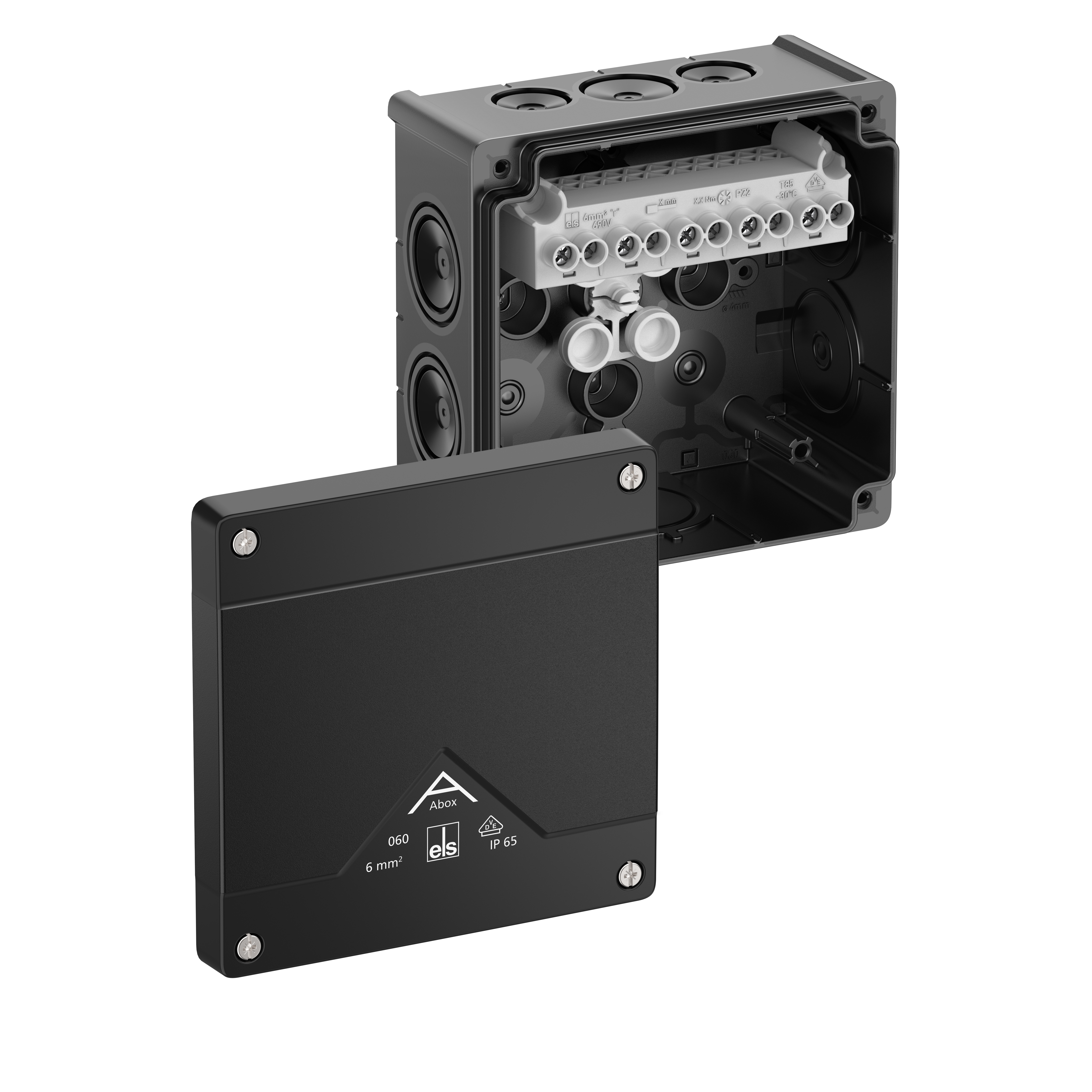 Spelsberg Abzweigkasten IP66, 6qm Abox 060-6Â²/sw