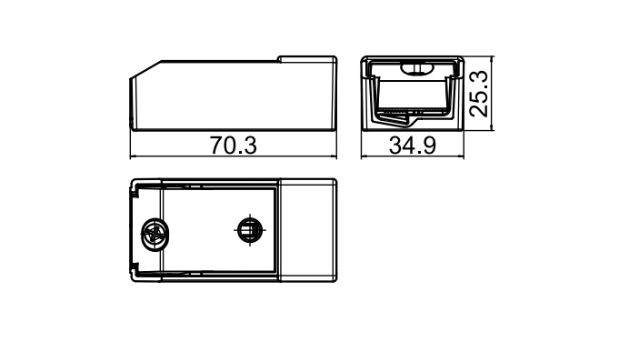 Vossloh Schwabe Accessory for LED driver cordgrip for M10 – 187073