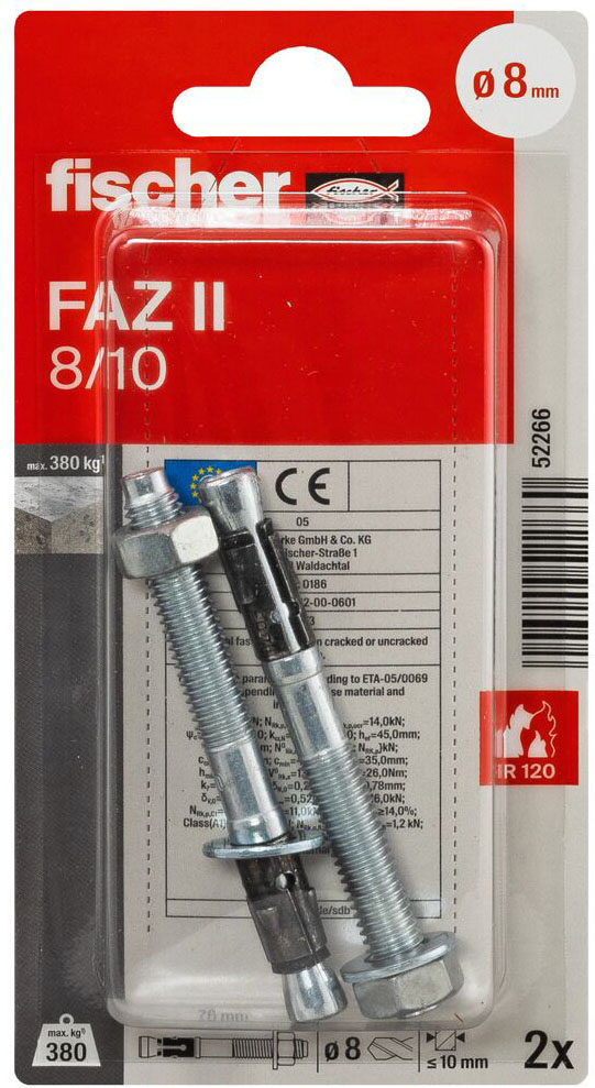 Fischer Deutschl. Bolzenanker FAZ II Plus 12/10 K - 564674