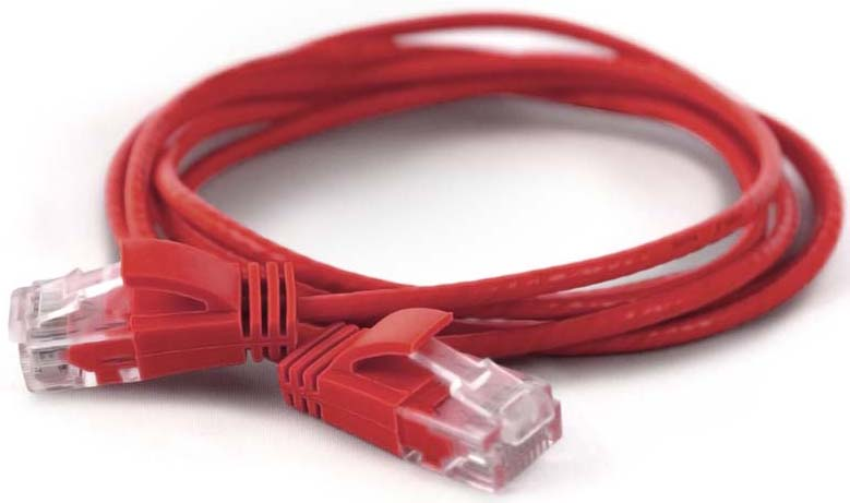 Wantec UTP-Patchkabel Cat.6A rt 0,5m RJ45 2,8mm 7270