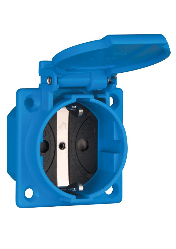 ABL GmbH EB-Steckdose 1K Sk/BS bl 1662050 günstig online kaufen