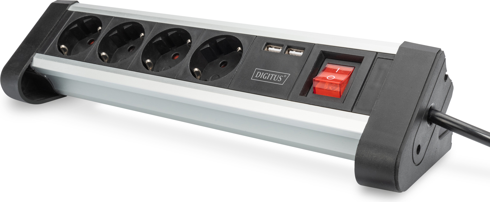 DIGITUS Office-Steckdosenleiste 4-fach mit 2xUSB DA-70614