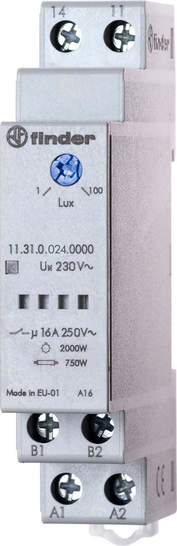 Finder Dämmerungsschalter 1-100Lux 16A 250VAC 11.31.0.024.0000 - 113100000000 Finder Dämmerungsschalter 1-100Lux 16A 250VAC 11.31.0.024.0000 - 113100000000