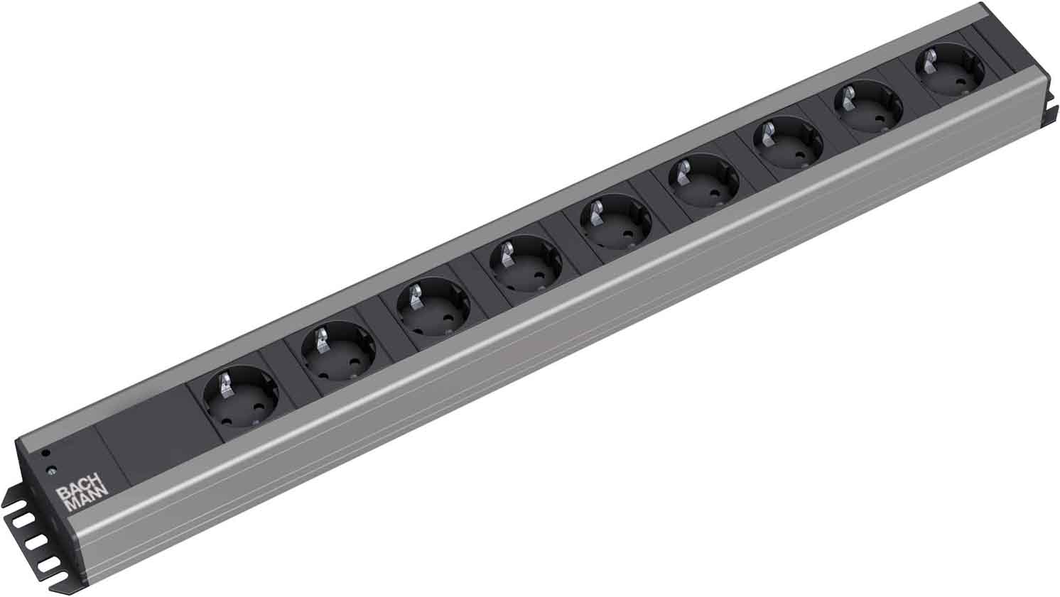 Bachmann Handwerkerleiste 9fach ohne Schalter,2m Zul 300.001