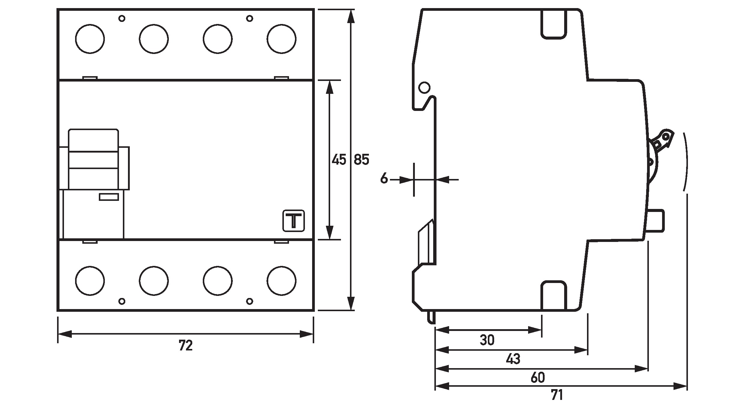 Doepke FI-Schalter DFS4 063-4/0,50-B SK - 9147998