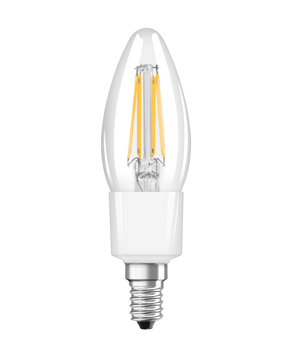 Ledvance LED-Leuchtmittel SMART+ WiFi Filament Candle Dimmable 40  4 W/2700 K E14  - 4058075609754