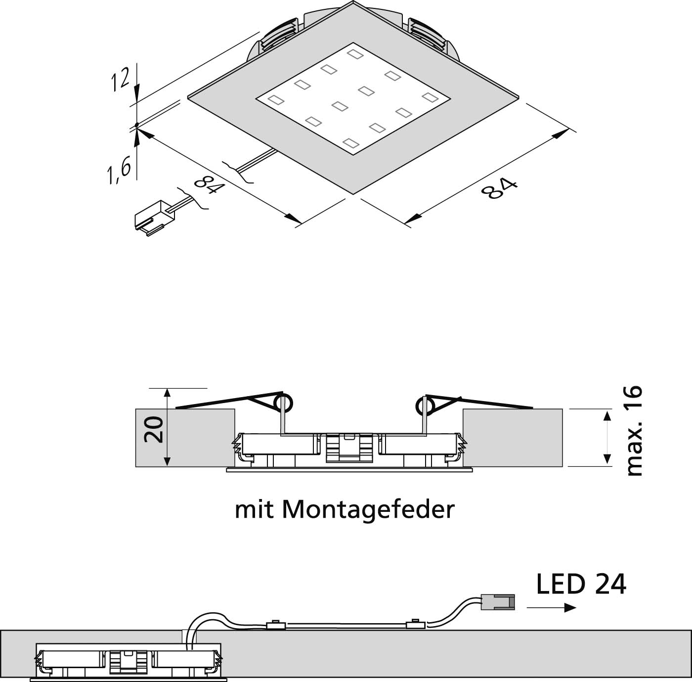 Hera Montagefeder ARF 68/78/Q 61500030101