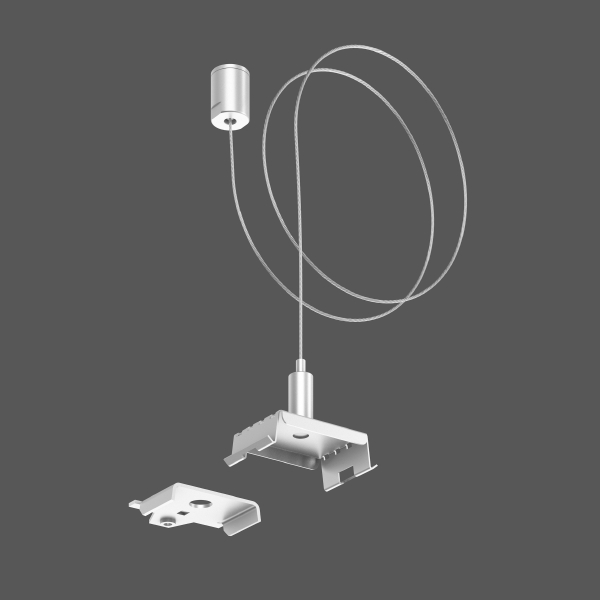 RZB Lighting Drahtseil LINEDO set d1,5x5000,Klammer