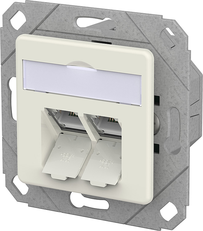 Metz Connect RJ45 Anschlussdose IDC reinweiß 130D381102-I
