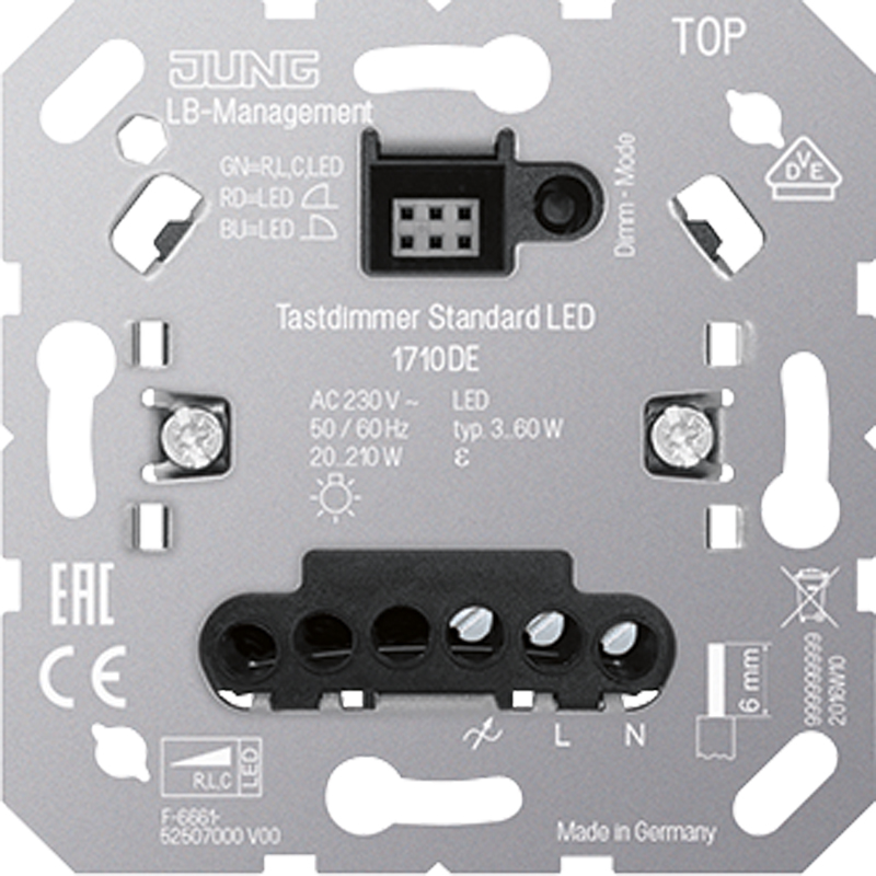 Jung LED-Tastdimmer Standard 1710 DE - 1710DE Jung LED-Tastdimmer Standard 1710 DE - 1710DE