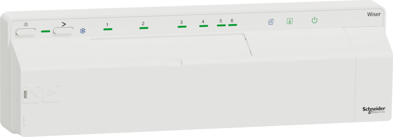 Schneider Electric Wiser Verteilerleiste Fussbo.Heizen/Kühlen CCTFR6600