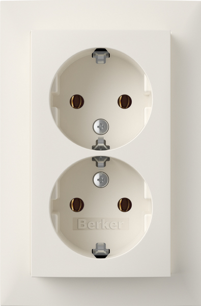 Berker SCHUKO-Doppelsteckdose Abdeckplatte pws-mt 47741909 günstig online kaufen