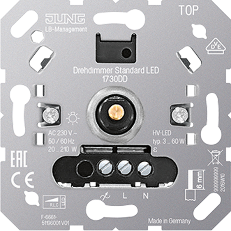 Jung LED-Drehdimmer Standard 1730 DD - 1730DD Jung LED-Drehdimmer Standard 1730 DD - 1730DD