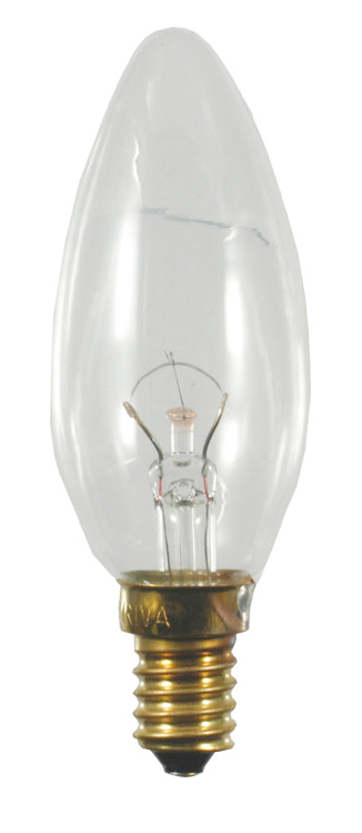 Scharnberger+Hasenbein Kerzenlampe 35x100mm E14 240V 40W klar 40893