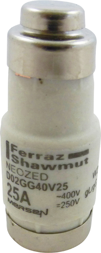 Mersen Sicherungseinsatz NEOZED D02 gG 25A/400V D02GG40V25 - W213160