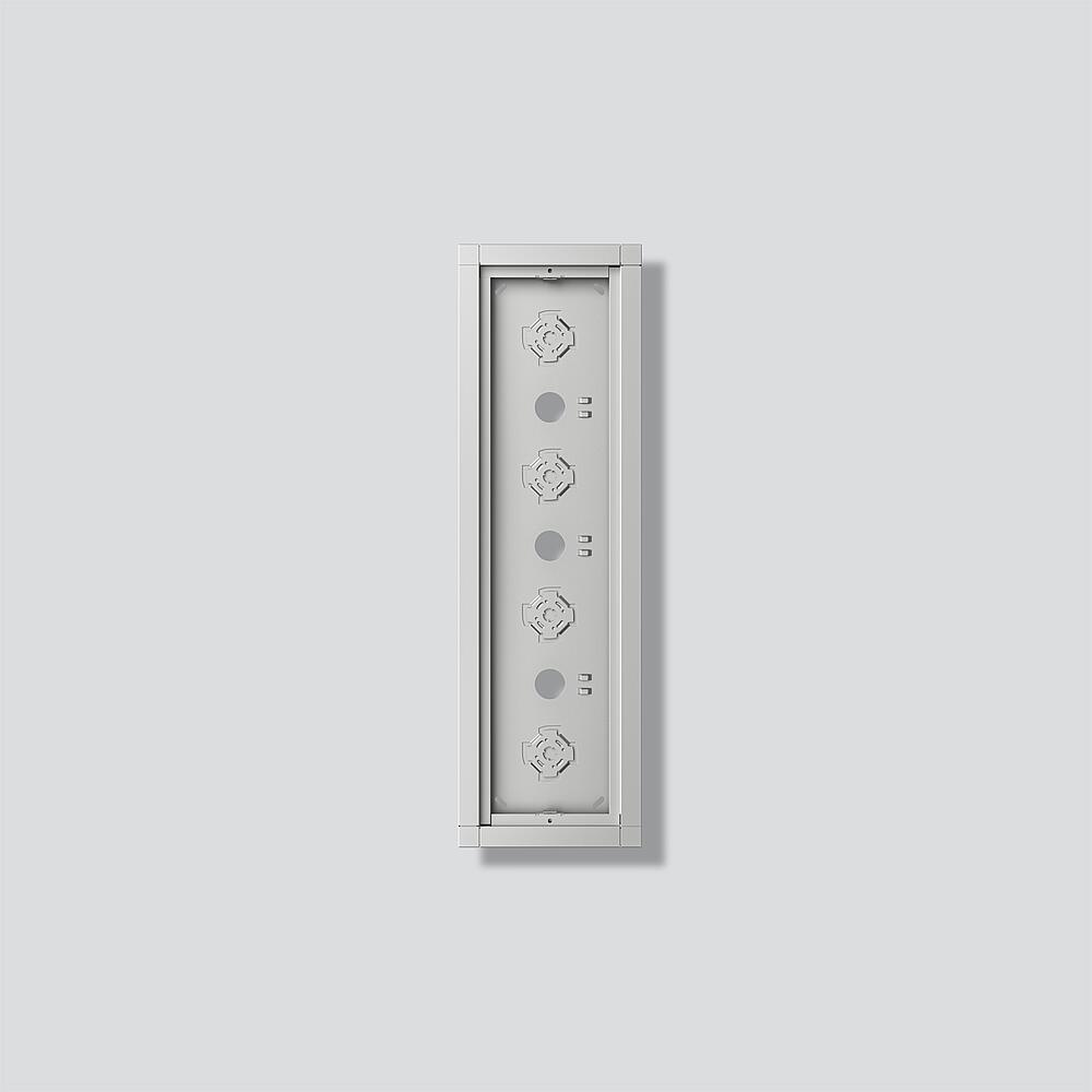 Siedle&Söhne Gehäuse-Aufputz Silber-Metallic GA 612-4/1-01 SM