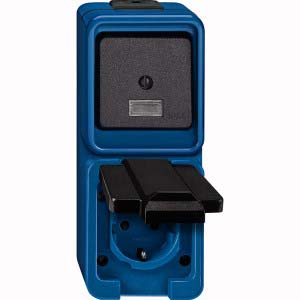 Merten Kombi-SCHUKO-Steckdose bl mit Wechselschalter 227875 Merten Kombi-SCHUKO-Steckdose bl mit Wechselschalter 227875