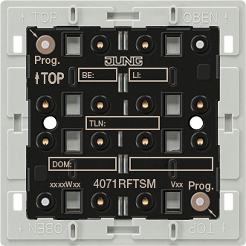 Jung KNX Funk-Tastsensor-Modul Adapterrahmen 1-fach 4071 RF TSM