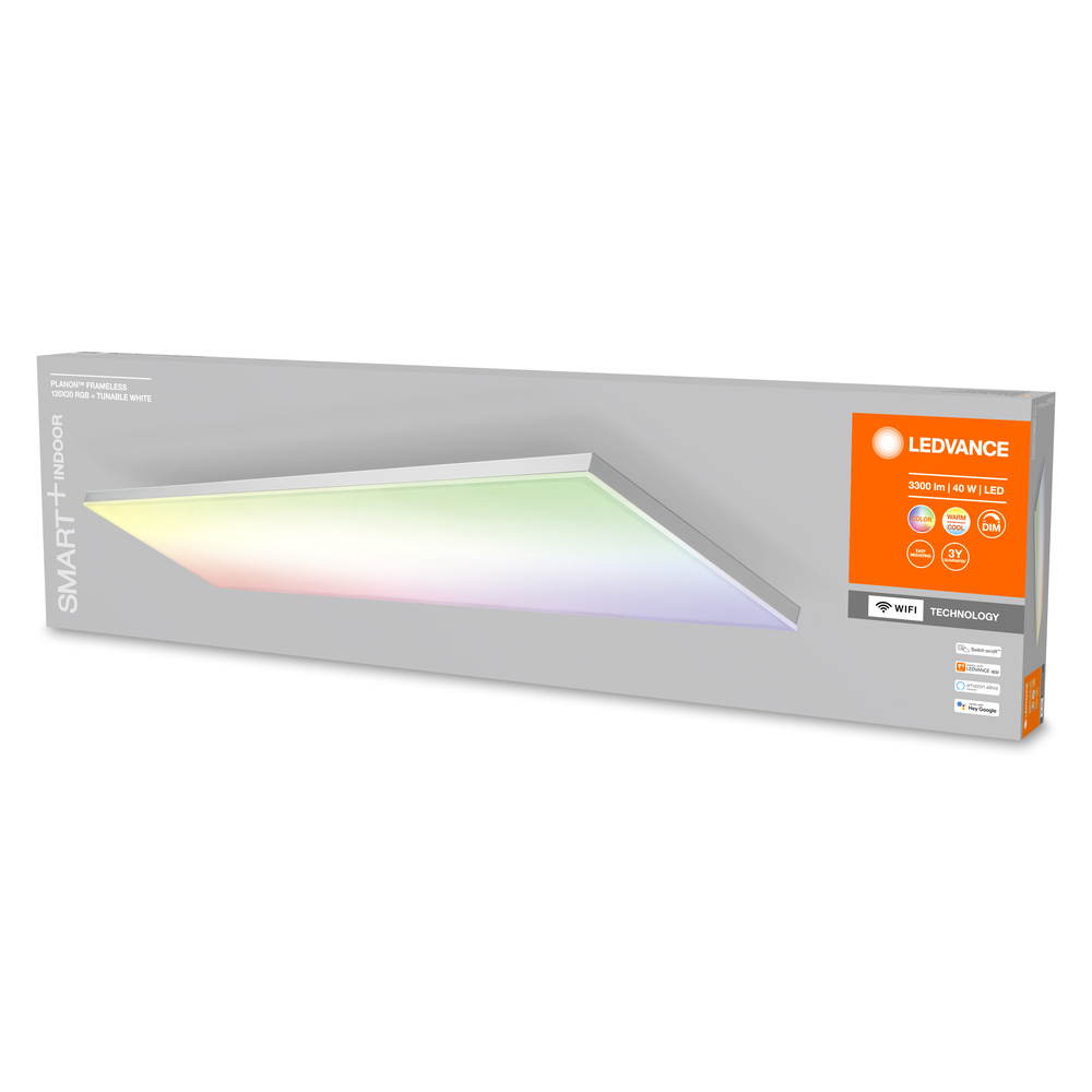 Ledvance LED-Panelleuchte SMART+ Planon Frameless TW and Multicolor 1200X300 - 4058075484511