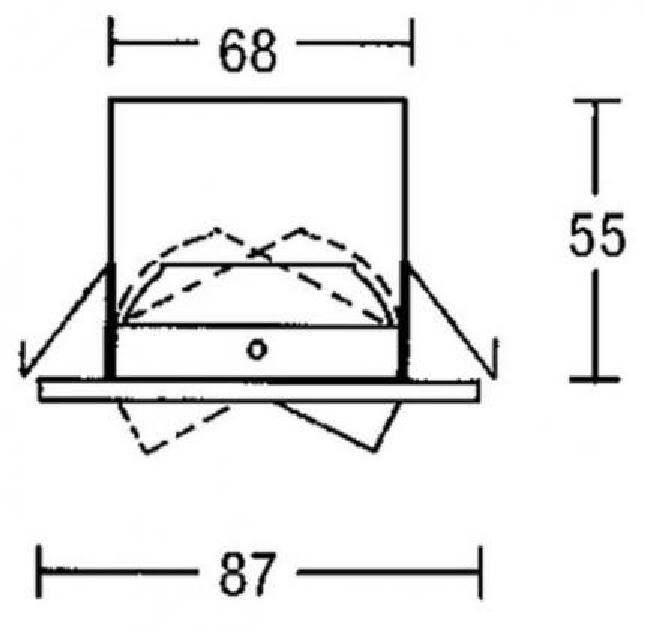 Brumberg low-voltage ceiling recessed spotlight GX5,3 IP20 Max. 50Watt 192815