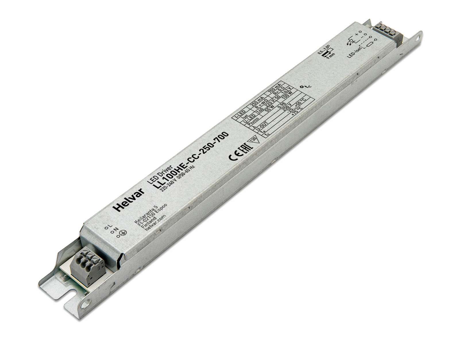 Helvar LED-Treiber LL100HE-CC-250-700 - 5799006