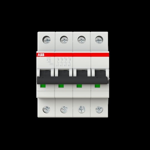 ABB Stotz S&J Sicherungsautomat har., 6 kA, 16 A, 4P S204-D16 - 2CDS254001R0161 ABB Stotz S&J Sicherungsautomat har., 6 kA, 16 A, 4P S204-D16 - 2CDS254001R0161