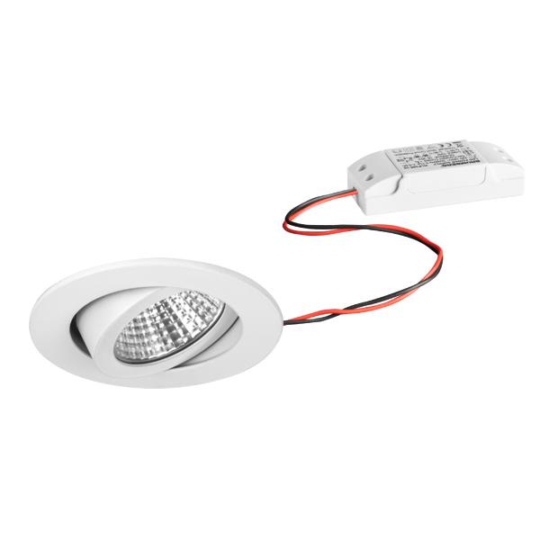 Brumberg recessed LED spotlight 6W 230V round white - 33353073
