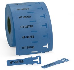 HellermannTyton Kennzeichnungsschilder 12x74mm PUR blau TAGPU12X74LOOP-BU bl - 556-80586