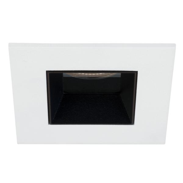 Brumberg recessed LED downlight, IP44, textured white/textured black - 12036554