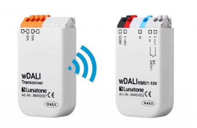 Lunatone Light Management DALI Radio-Receiver + Transceiver wDali RM8