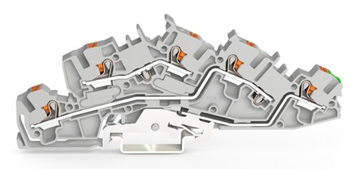 WAGO GmbH & Co. KG Installationsetagenklemme 4 mm² mit Drücker 2205-7645 - 2205-7645