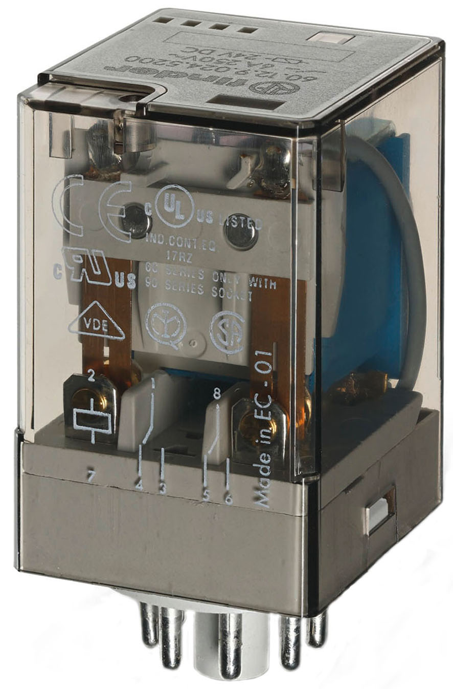 Finder Industrie-Steckrelais 10Af.Fas. 90.72/109 60.12.9.024.0040