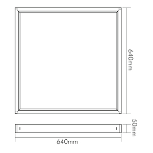 Nobile Aufbaurahmen Panel 622x622 4-teilig RAL 9016 1570961000