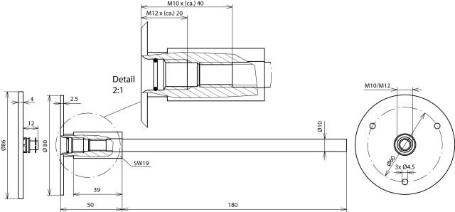 DEHN Erdungsfestpunkt Typ M M10/M12 NIRO EFPMM1012V4AL230STTZ - 478011