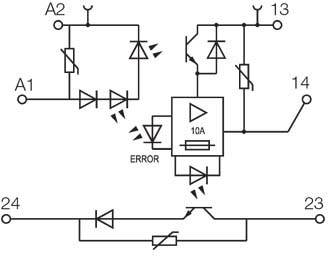 Weidmüller Solid-State-Relais 5-33VDC MOS24VDC/533VDC10A - 8937940000