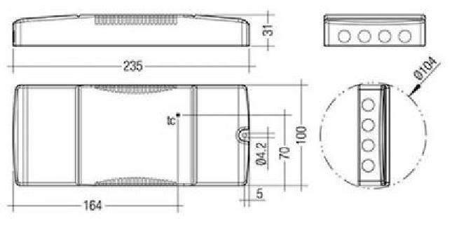 Tridonic  LED driver ECG LCU 48V 150W DC-STR DIM SR