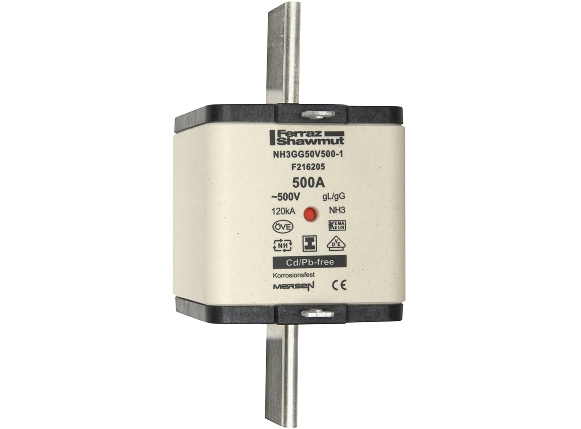 Mersen NH-Sicherungseinsatz SG Gr.3 gG 500A/500V KM NH3GG50V500-1