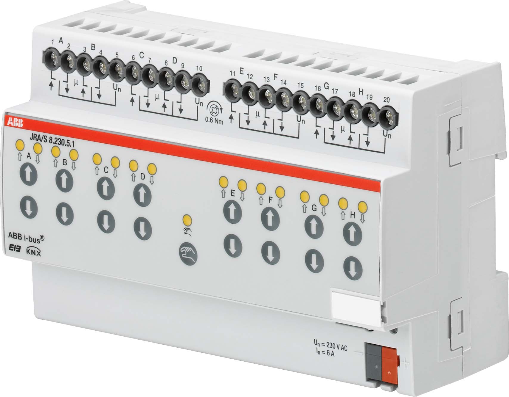 ABB Stotz S&J Jalousie-/Rollladenaktor m.Fahrzeitermittlung JRA/S8.230.5.1