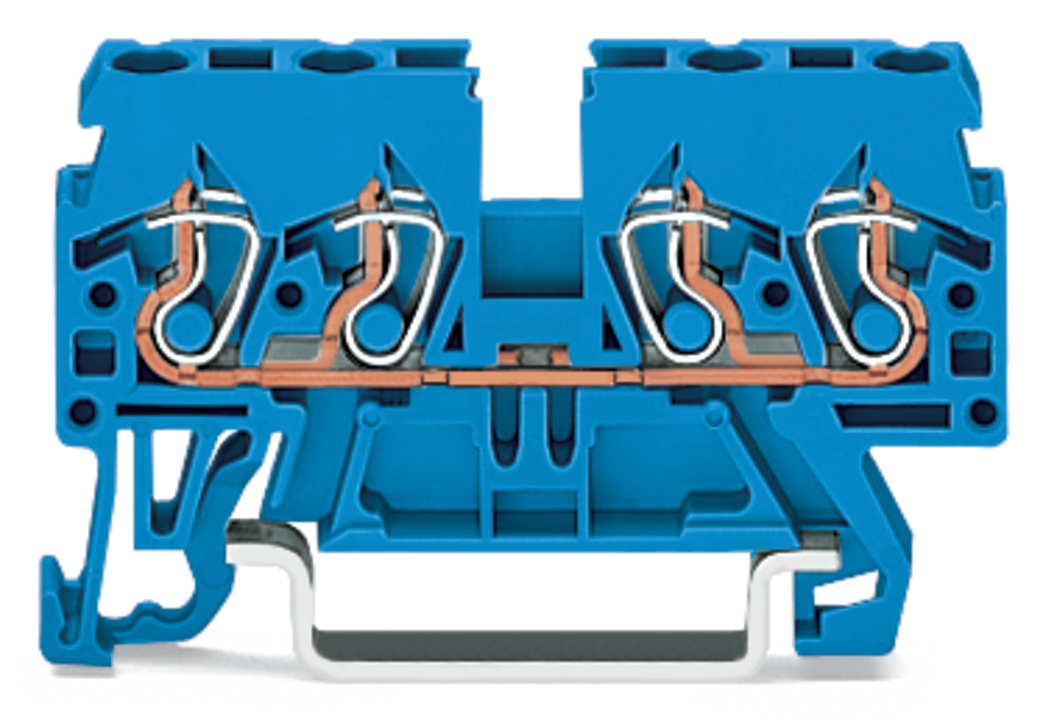 WAGO GmbH & Co. KG Durchgangsklemme 0,08-2,5/4qmm blau 870-834 - 870-834
