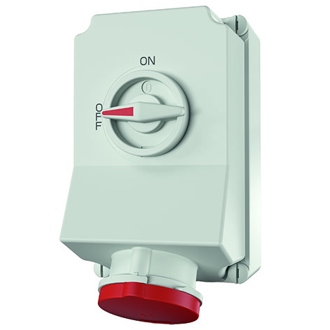 Mennekes Wanddose DUO 63A,5p,6h,400V,IP44 5959A